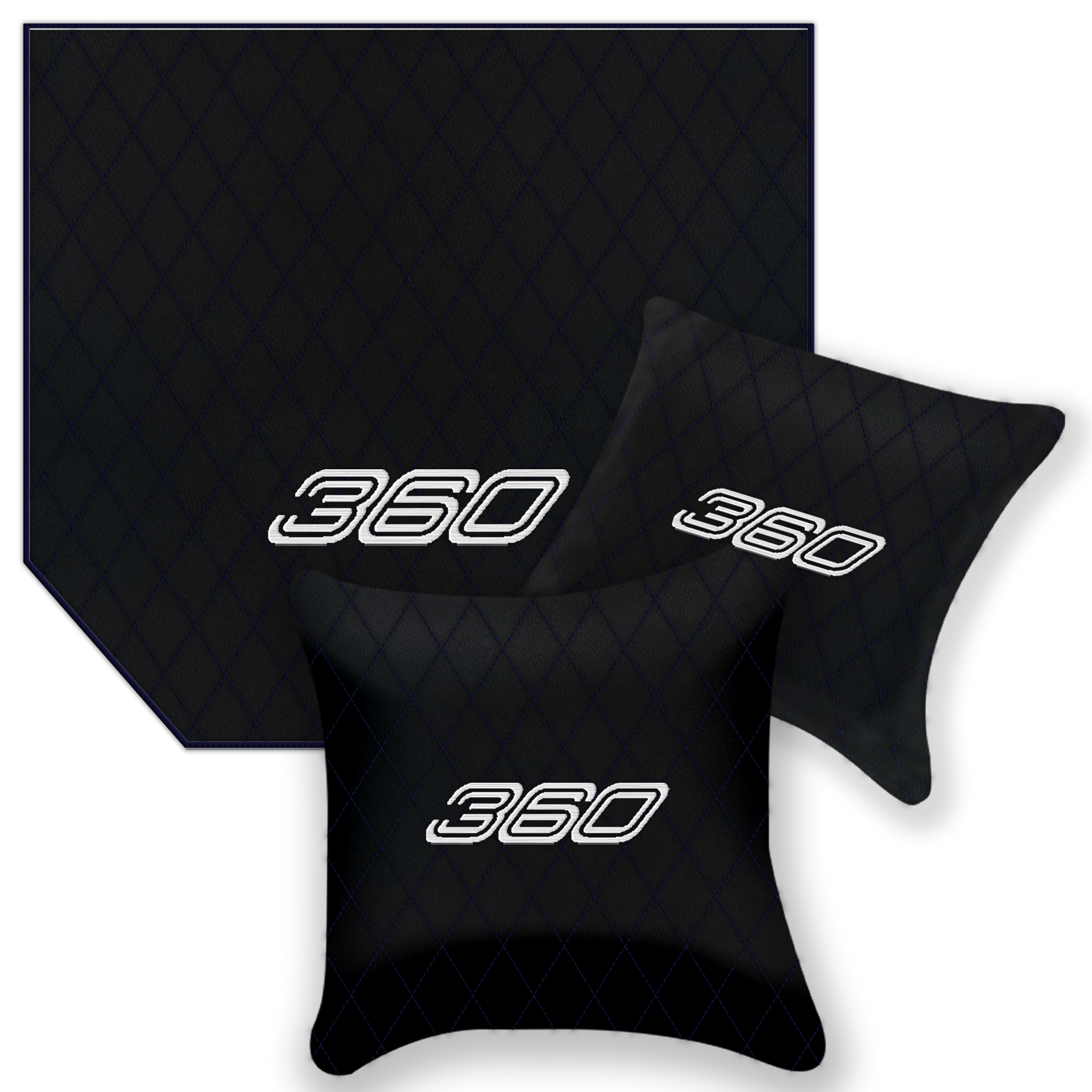 Premium Black Leather Floor Mats for Ferrari F430 (2004-2009)