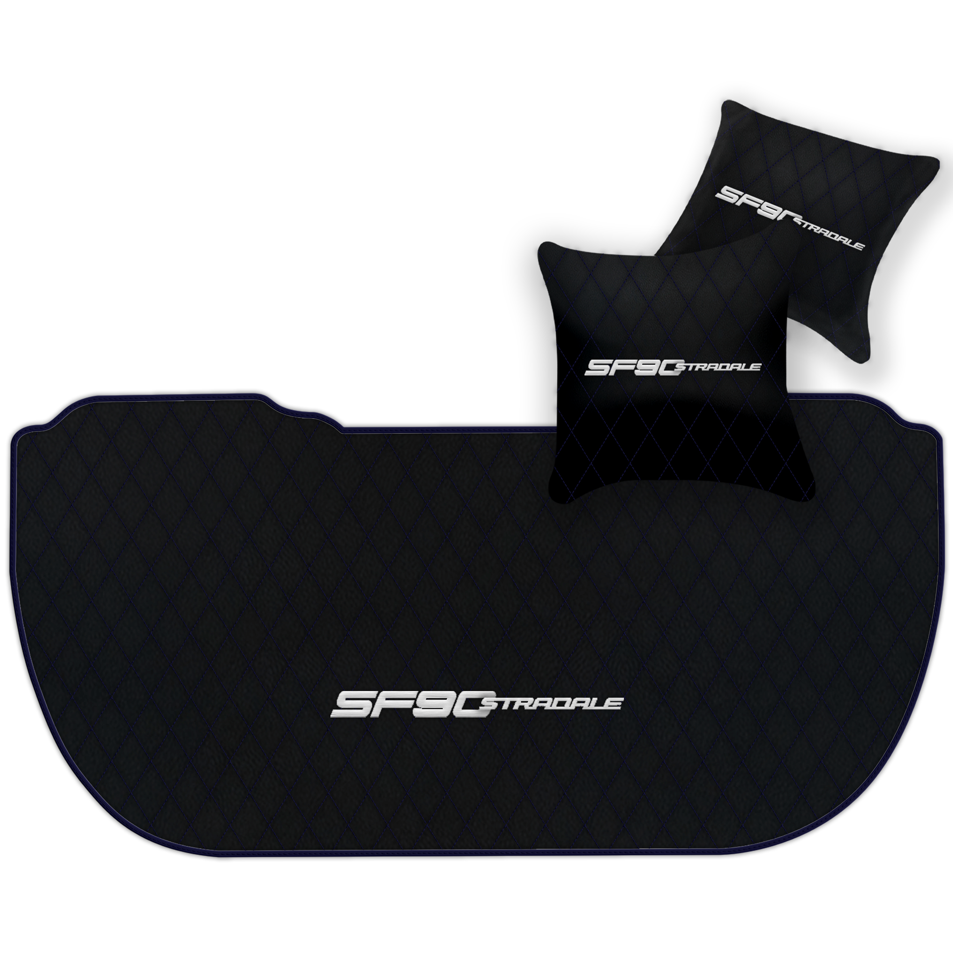 Premium Black Leather Floor Mats for Ferrari 360 (1999-2005)