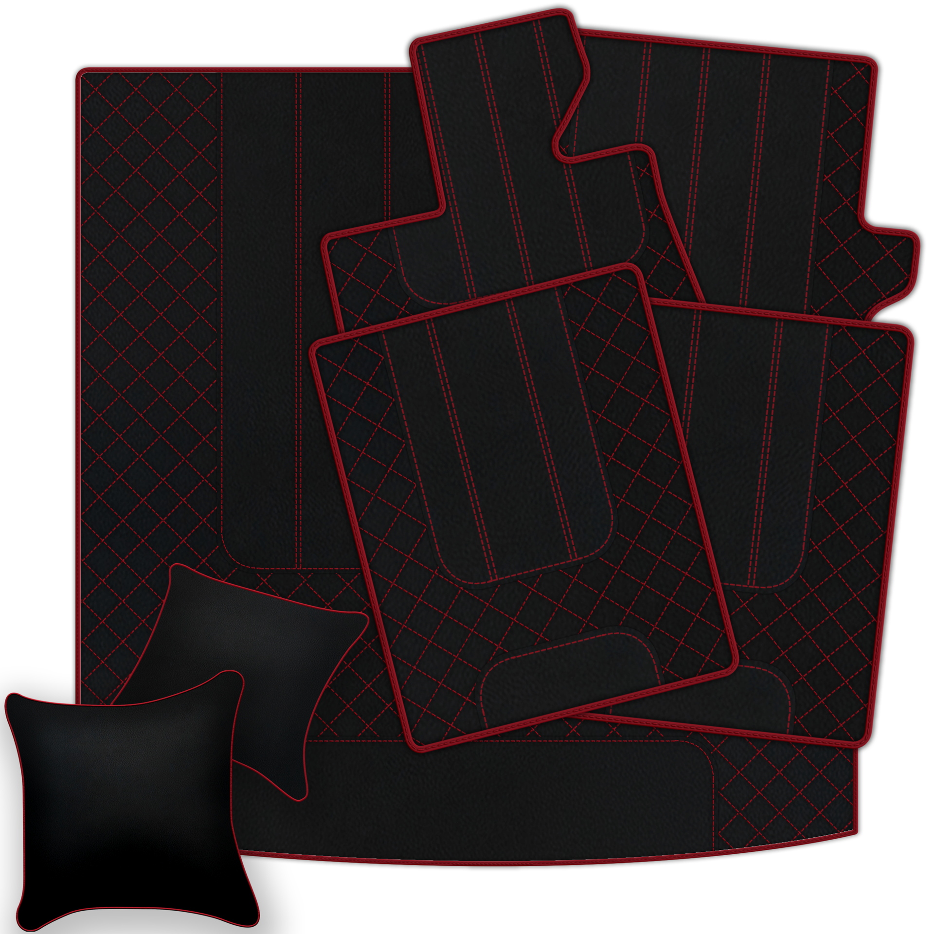 Black Leather Floor Mats for Bentley Bentayga (2015-2023) | AW1 Design