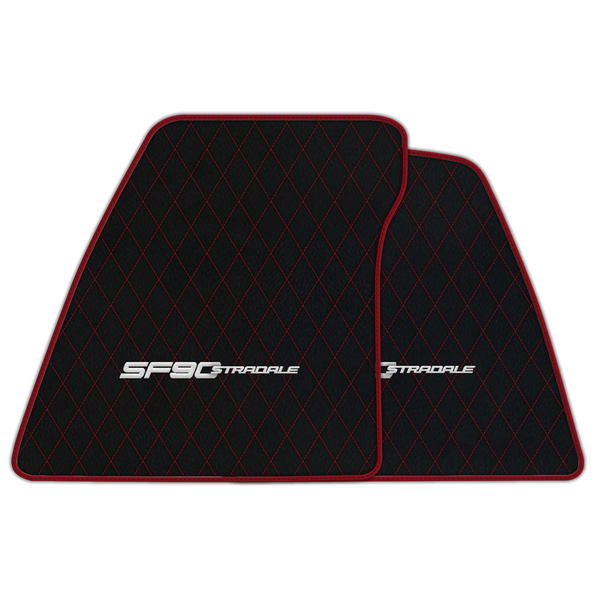 Premium Black Leather Floor Mats for Ferrari 360 (1999-2005)