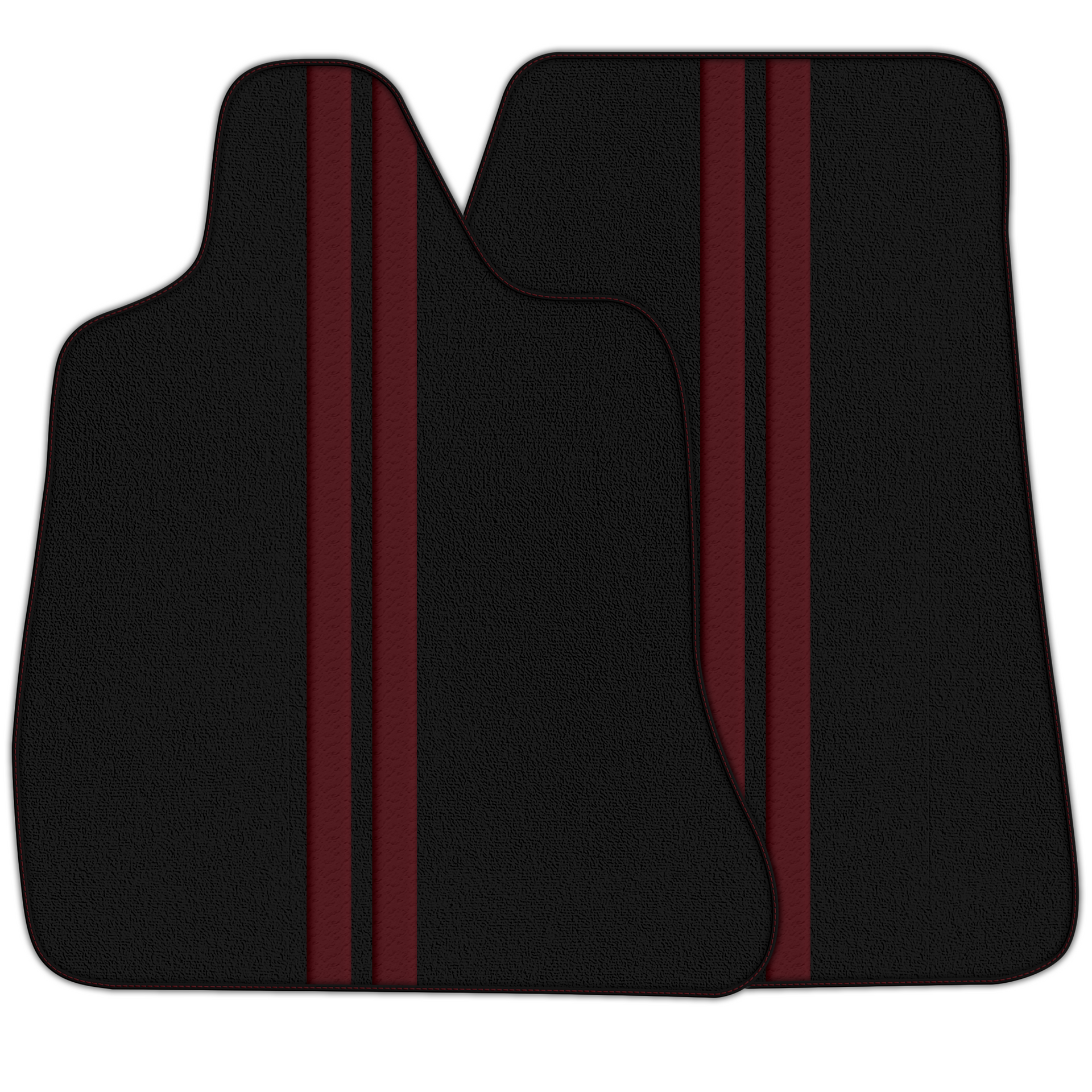 Premium Black Leather-Line Floor Mats for Chevrolet C8 (2020-2024)