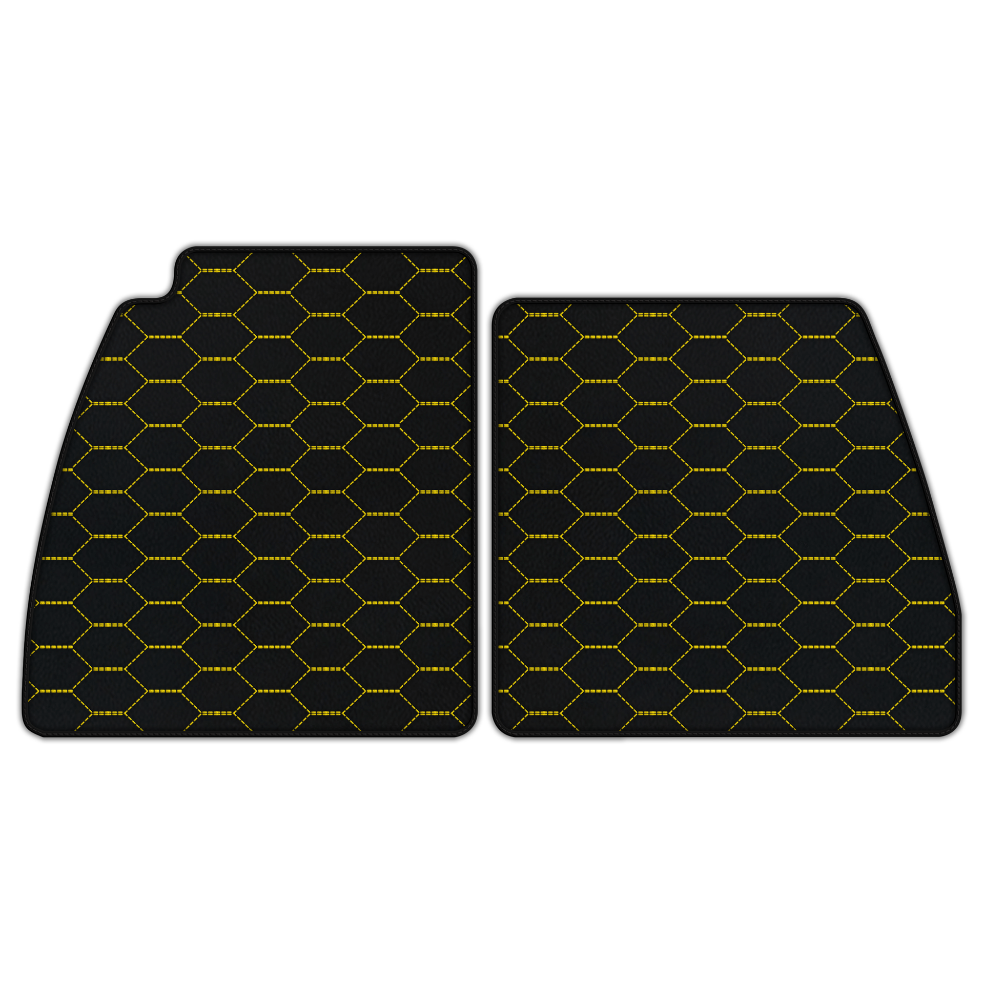 Customizable Leather Floor Mats with Hexagon Hex Pattern for Lotus Emira (2022-2025) - AutoWin