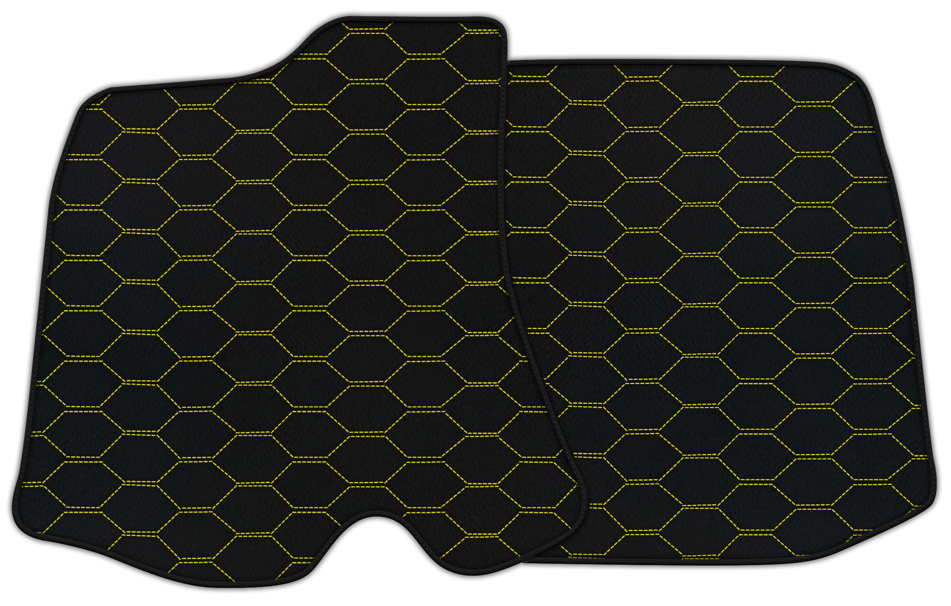Customizable Leather Floor Mats with Divario Pattern for Ferrari Roma (2021–2024)