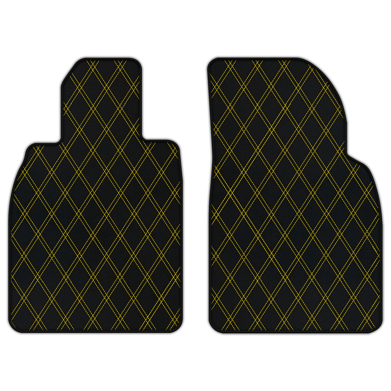Customizable Leather Floor Mats with Double Diamond Pattern for Porsche 911 GT3 (991) 2013–2019