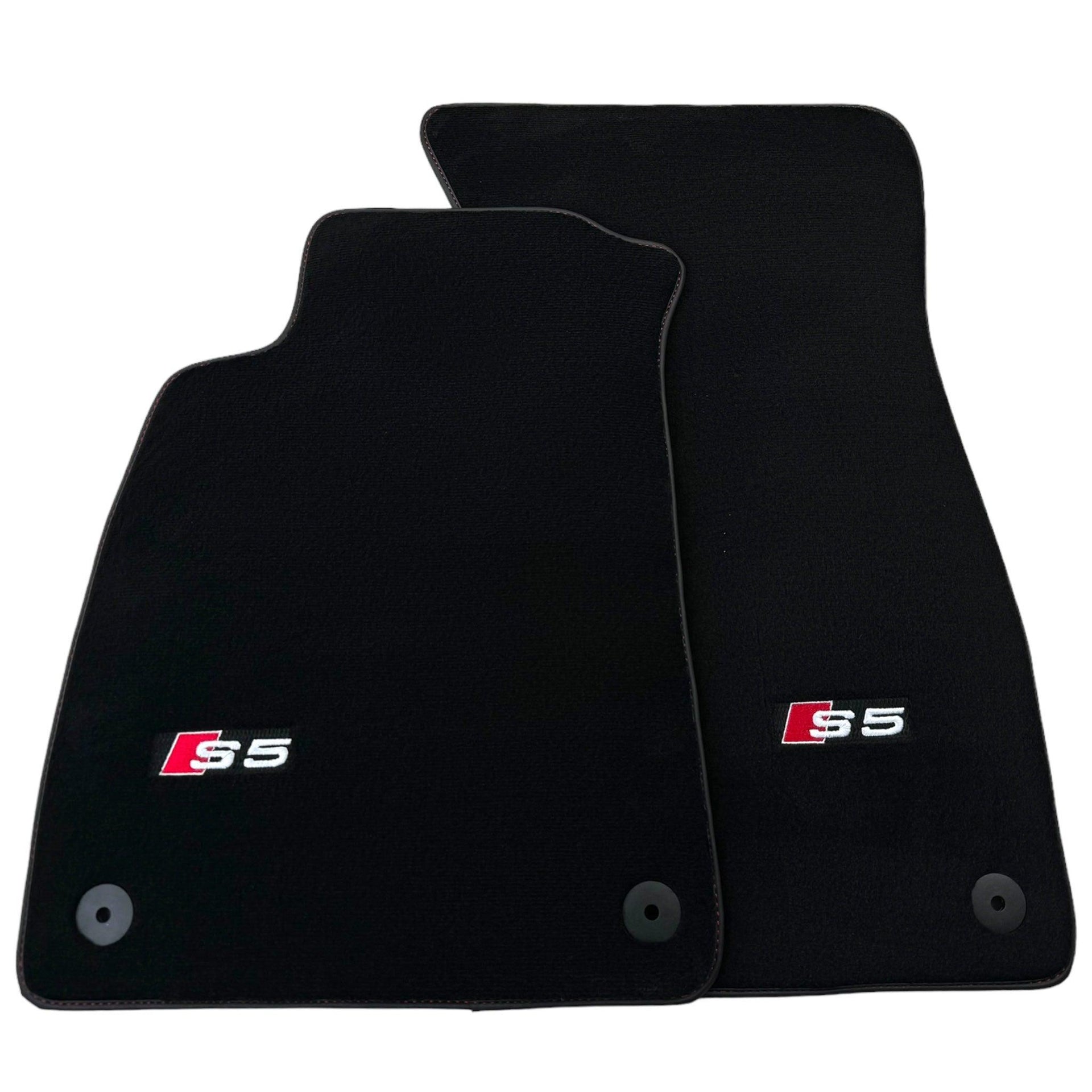Black Floor Mats for Audi S5 5-door Fastback Sedan (2007-2024) - AutoWin