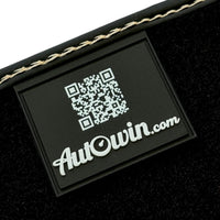 Black Floor Mats for Rolls Royce Cullinan with Beige Leather - AutoWin