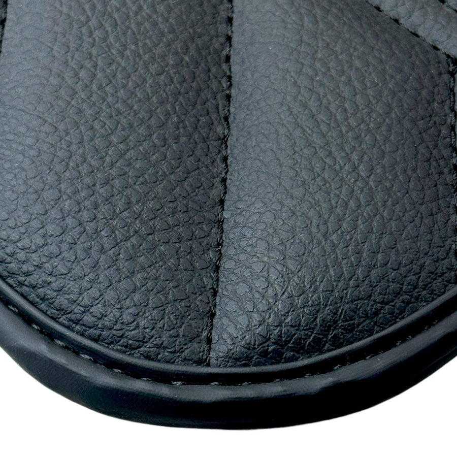 Black Leather Floor Mats for Rolls Royce Black Badge Wraith ER56 Design - AutoWin