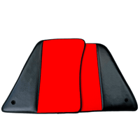 Red Floor Mats for Ferrari 296 GTS (2022-2024) with Carbon Fiber - AutoWin