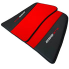 Red Floor Mats for Ferrari 296 GTB (2022-2024) with Leather - AutoWin