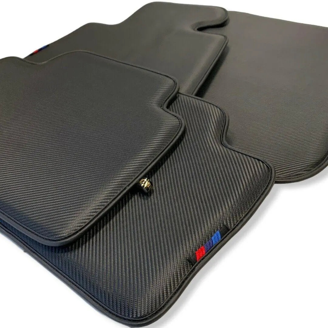 Floor Mats For BMW G61 (2023-2026) Touring Autowin Brand Carbon Fiber Leather - AutoWin