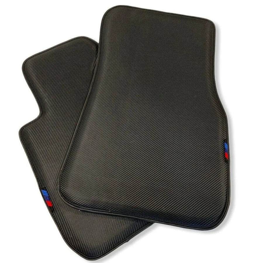 Floor Mats For BMW Gran Tourer F46 (2015-2022) 7 Seats Autowin Brand Carbon Fiber Leather - AutoWin