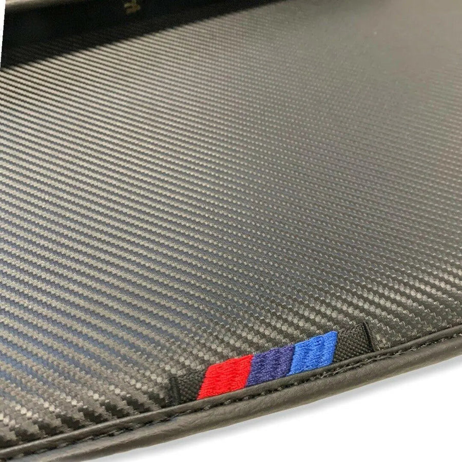 Floor Mats For BMW Gran Tourer F46 (2015-2022) 7 Seats Autowin Brand Carbon Fiber Leather - AutoWin