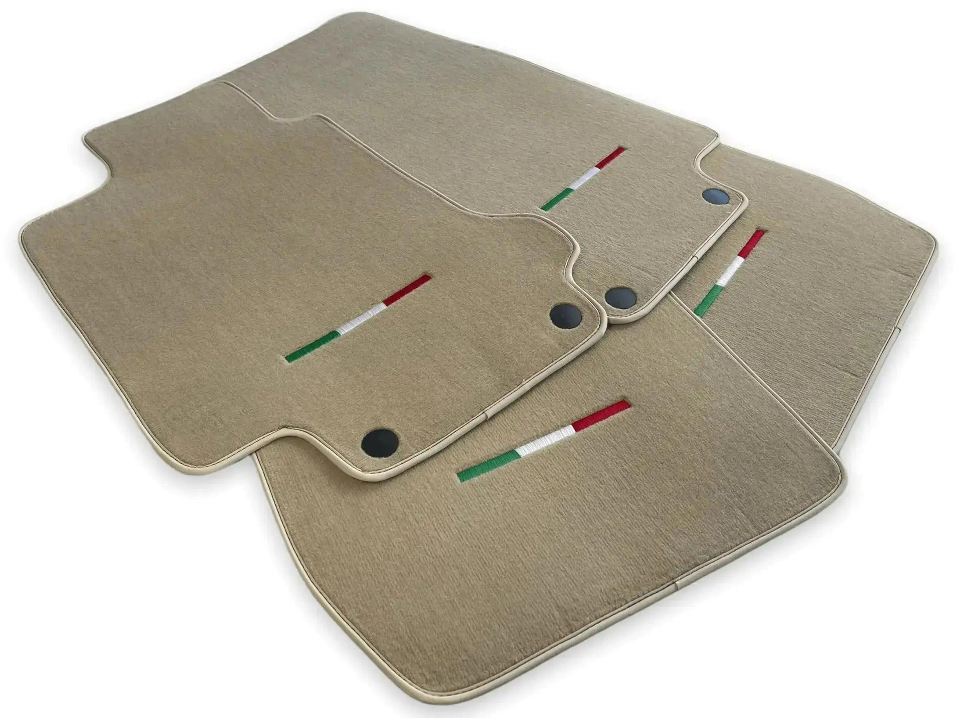 Floor Mats For Maserati GranTurismo Sport (2012-2019) Beige IT Edition - AutoWin