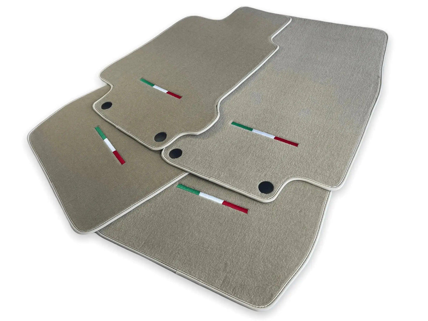 Floor Mats For Maserati GranTurismo Sportline (2009-2019) Beige IT Edition - AutoWin