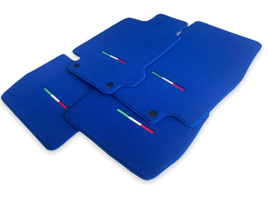 Floor Mats For Maserati GranTurismo Sportline (2009-2019) Blue IT Edition - AutoWin