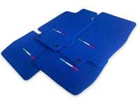Floor Mats For Maserati GranTurismo Sportline (2009-2019) Blue IT Edition - AutoWin