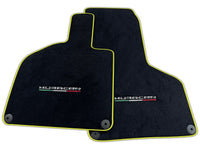 Floor Mats for Lamborghini Huracan With Italian Flag Green Stitch | Various Trim Colors
