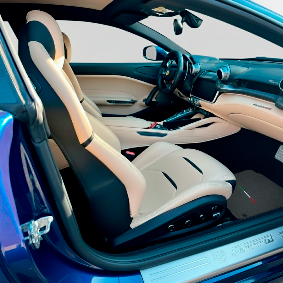 Gray Color Floor Mats for Ferrari GTC4 Lusso (2016-2023)