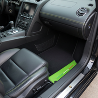 حصائر سيارات سوداء مخصصة لسيارة لامبورغيني جالاردو مع جلد أخضر