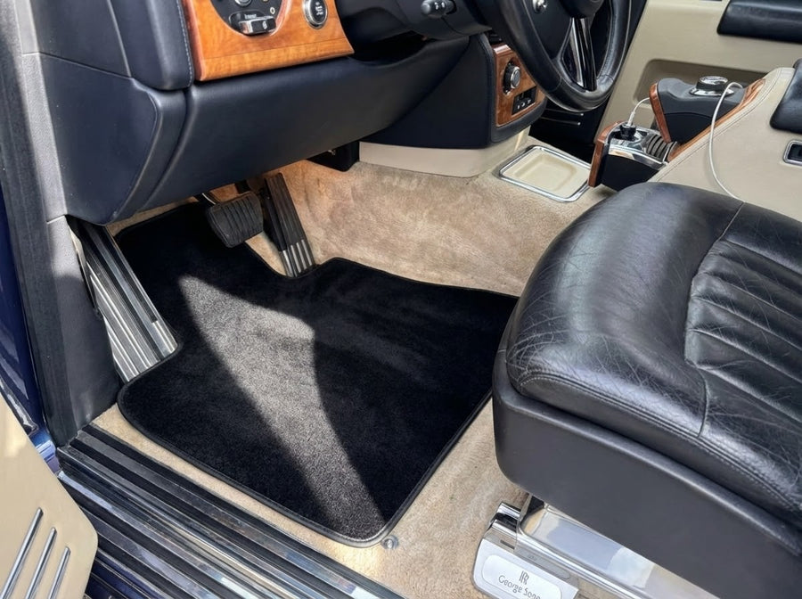 Black Carpet Floor Mats for Rolls Royce Phantom VIII (2017-2024)