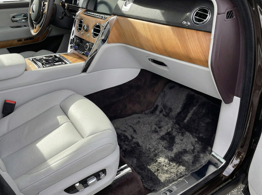 سجاد جلد الغنم لسيارة Rolls Royce Cullinan Rr31 2018-2025 Er56 Design Brand