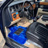 Blue Sheepskin Floor Mats for Rolls-Royce Phantom Drophead Coupe (2007-2016)