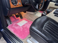 Pink Sheepskin Floor Mats For Rolls Royce Phantom VIII (2017-2024) ER56 Design Brand