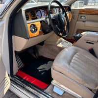 Custom Floor Mats for Rolls Royce Phantom VIII (2017-2024) with Red Alcantara
