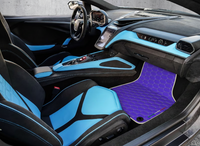 Purple Leather Floor Mats for Lamborghini Revuelto (2024-2026)