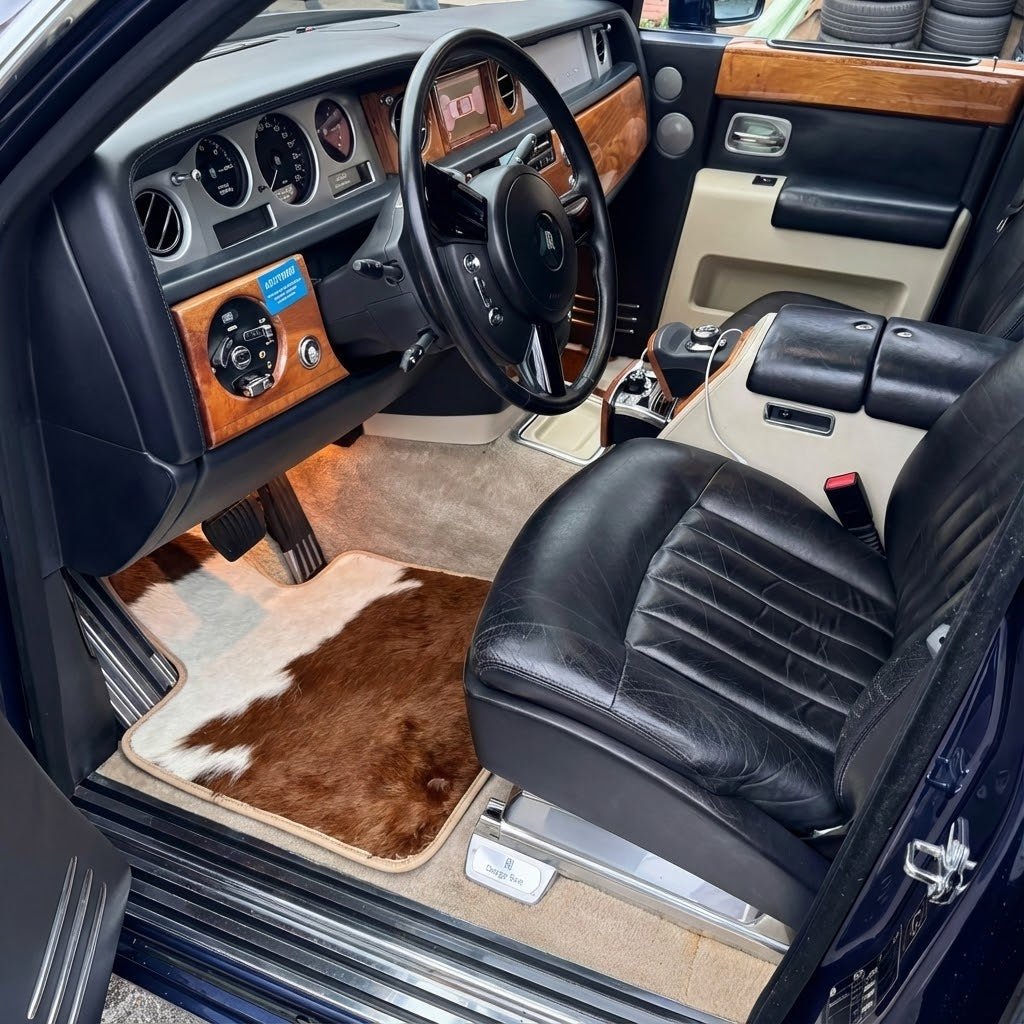Floor Mats For Rolls Royce Phantom 2003–2016 Cow Leather