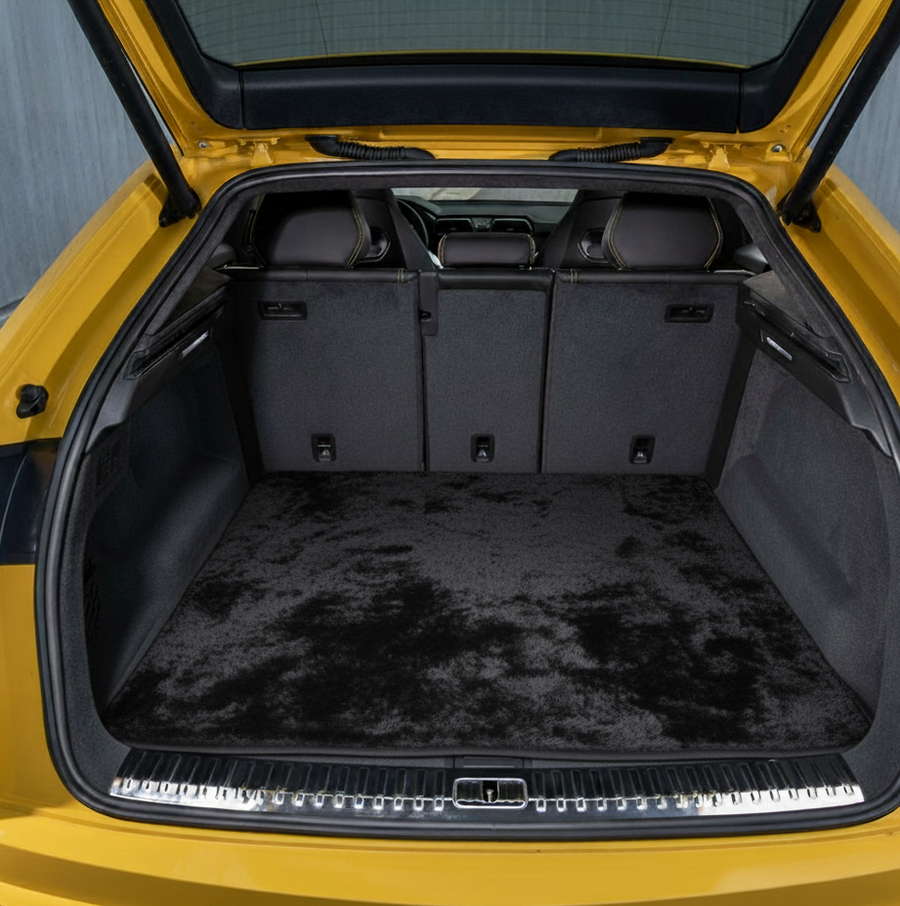 Customizable Black Sheepskin Trunk Floor Mat for Lamborghini Urus (2018-2026)