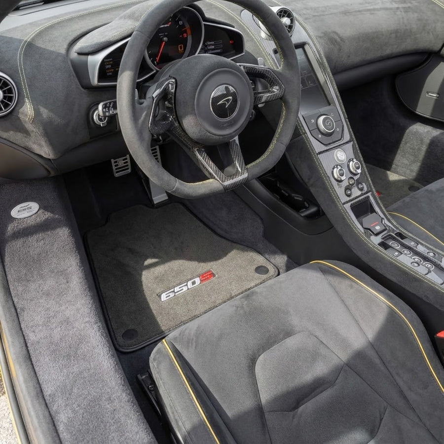 سجاد السيارات الرمادي لمكلاين 650S مفصل