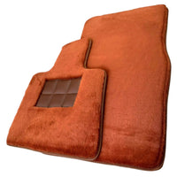 Ginger Color Sheepskin Floor Mats for Rolls-Royce Phantom Drophead Coupe (2007-2016) - AutoWin
