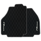 Premium Black Leather Floor Mats for Ferrari 456 (1992-2003)
