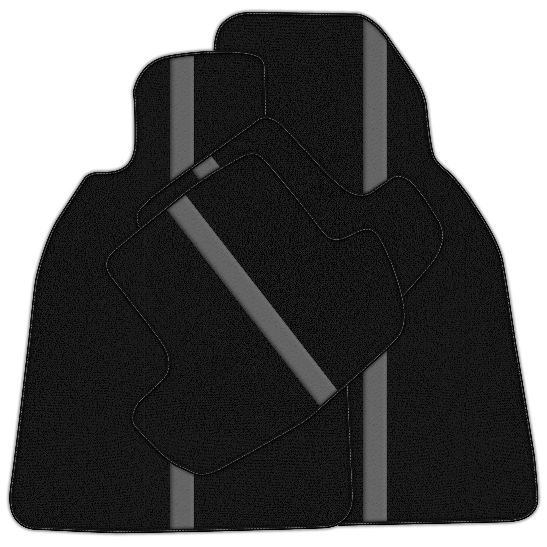 Black Leather-Line Floor Mats for Porsche 911 991 (2012-2019)