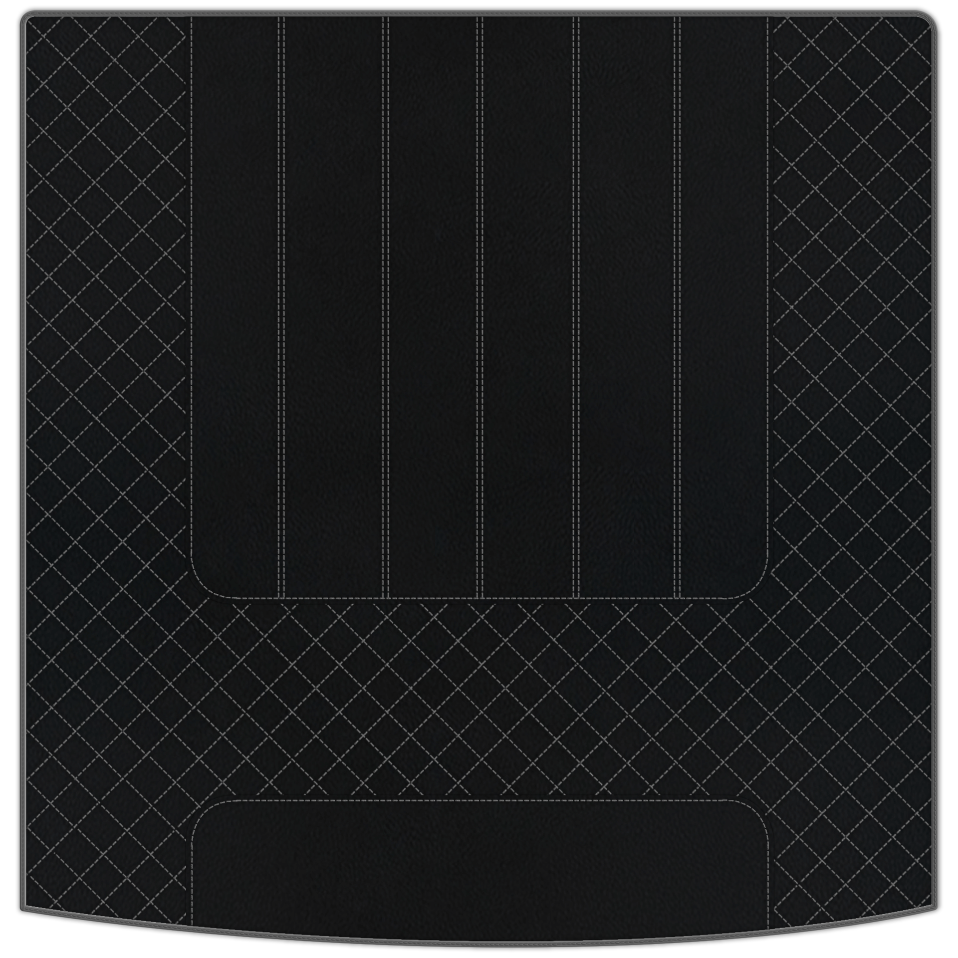 Premium Black Leather Floor Mats for Rolls Royce Shadow (1965-1977)