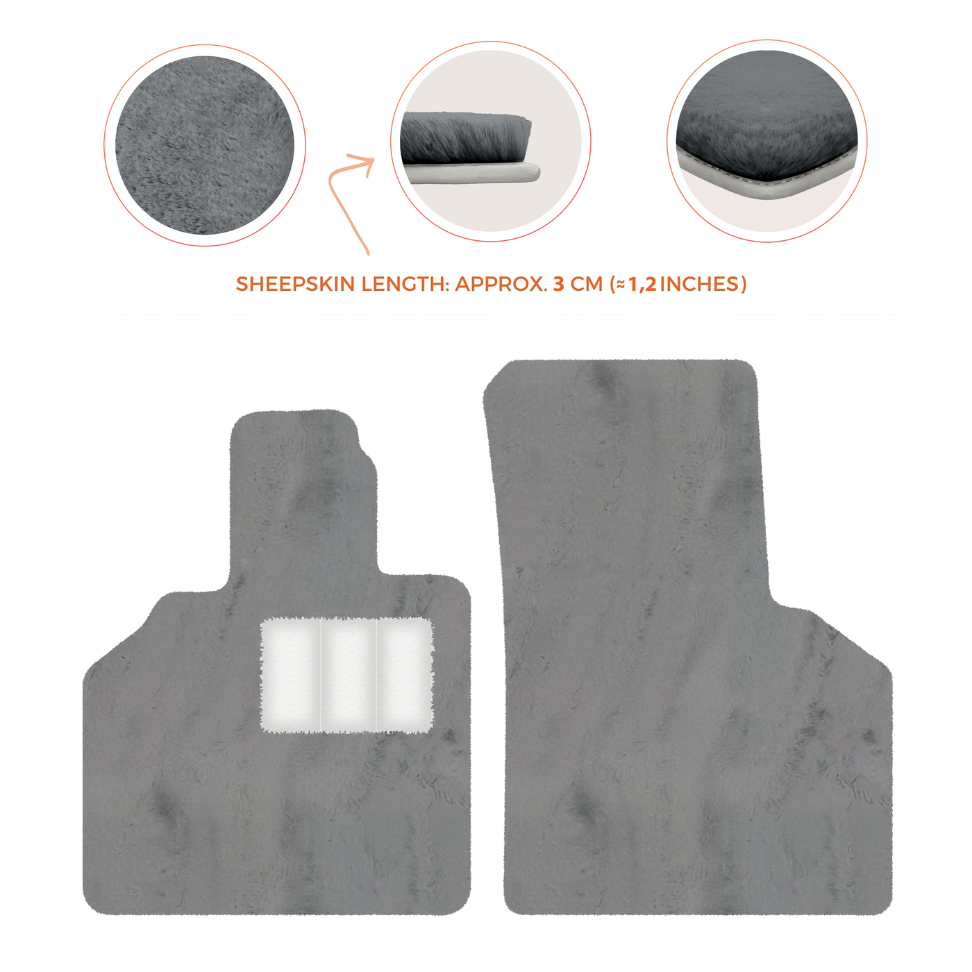 Premium Sheepskin Floor Mats for Lamborghini Aventador (2012-2022)