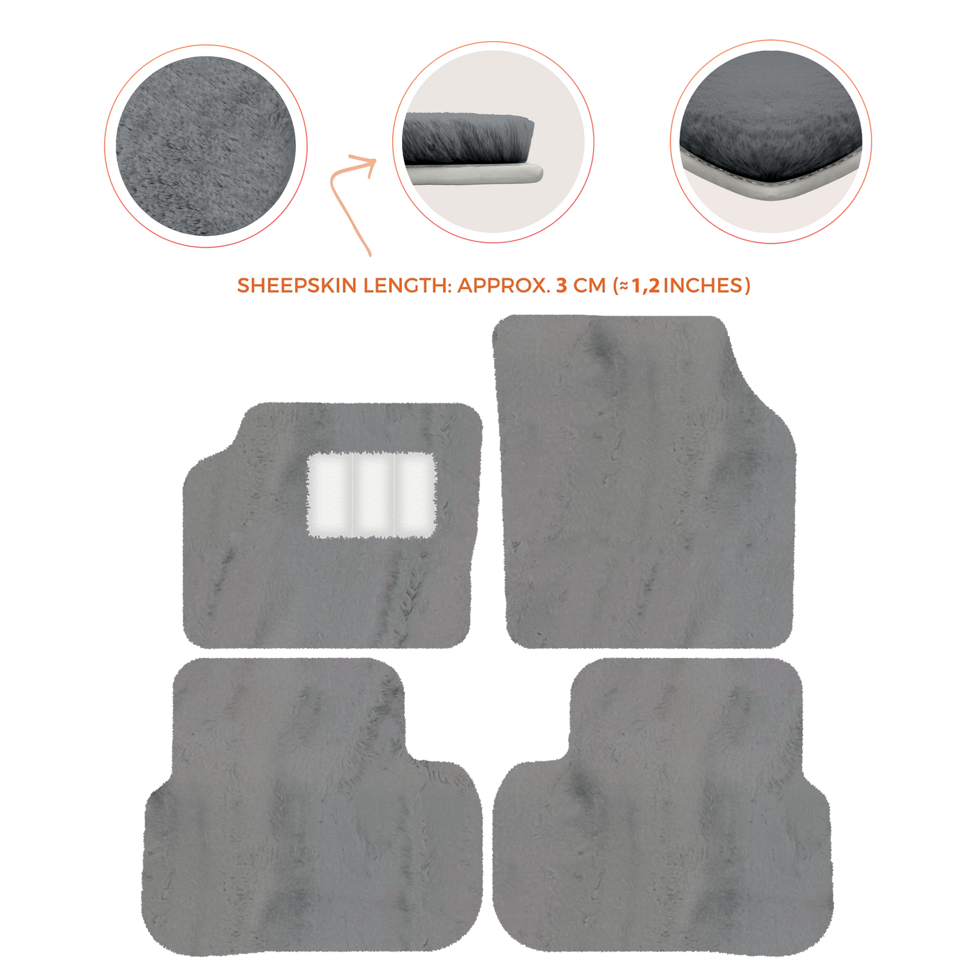 Luxury Sheepskin Floor Mats for Aston Martin V8 Coupe (1996-2000)