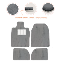 Premium Sheepskin Floor Mats for Porsche 924 (1976-1988)