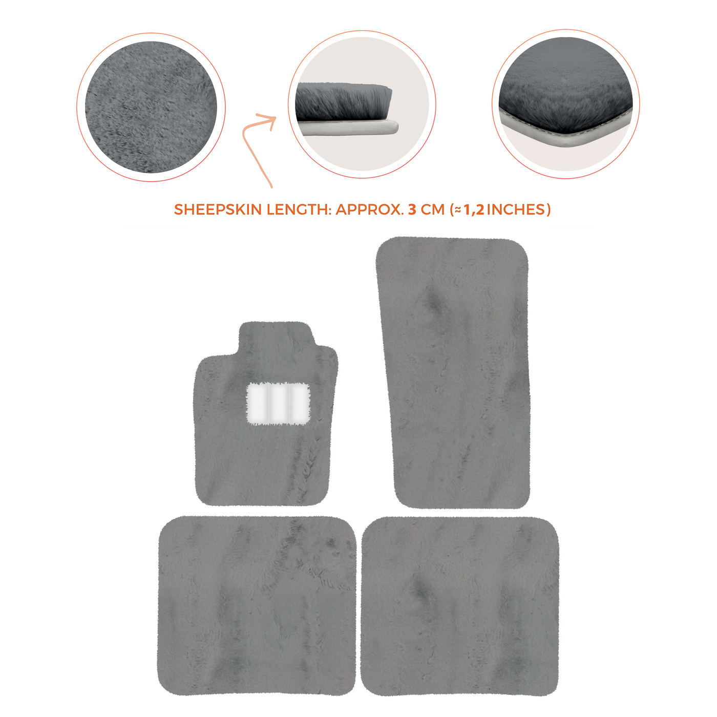 Premium Sheepskin Floor Mats for Bentley Bentayga (2015-2023)