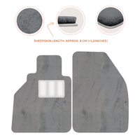 Sheepskin Floor Mats for Porsche 986 Boxster (1996-2004) - Sheepskin Length, Various Color Options