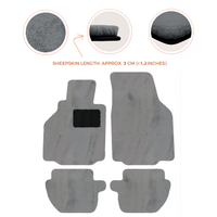 Premium Luxury Sheepskin Floor Mats for Ferrari Roma (2021-2024)