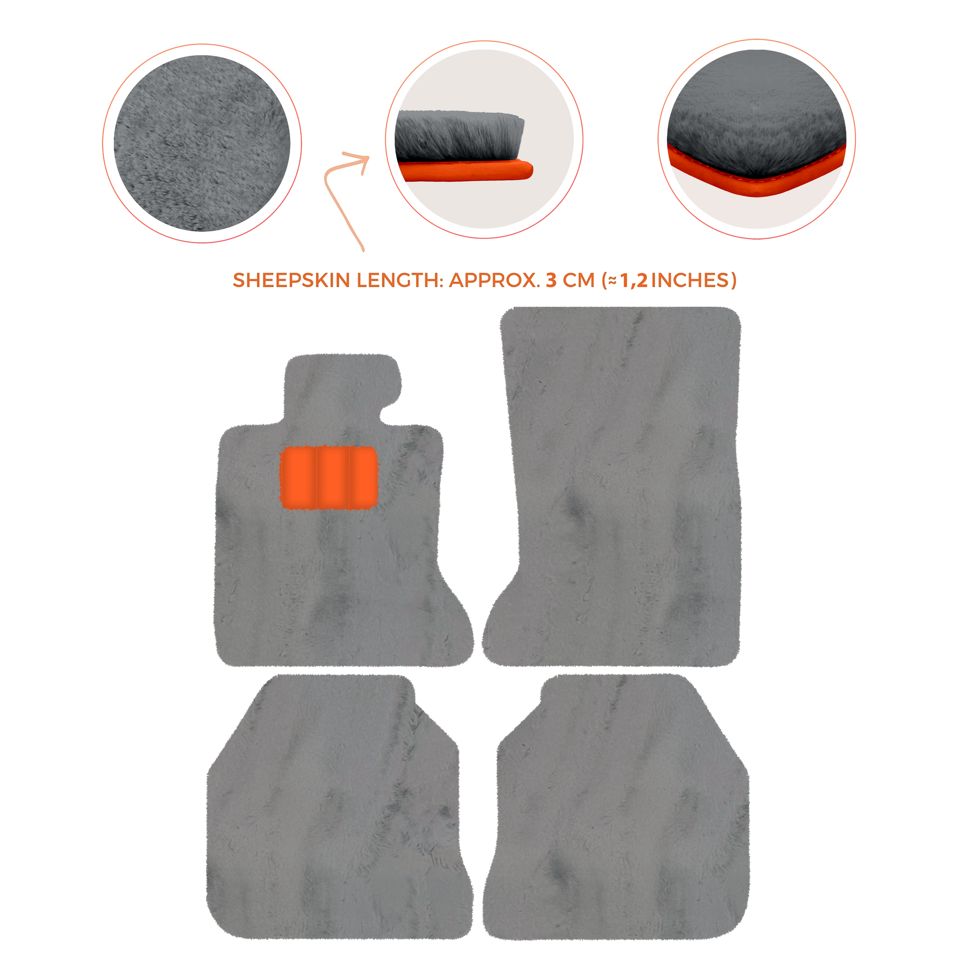 Luxury Sheepskin Floor Mats for Rolls-Royce Ghost RR2 (2010-2014)