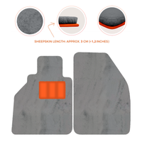 Sheepskin Floor Mats for Porsche 986 Boxster (1996-2004) - Sheepskin Length, Various Color Options