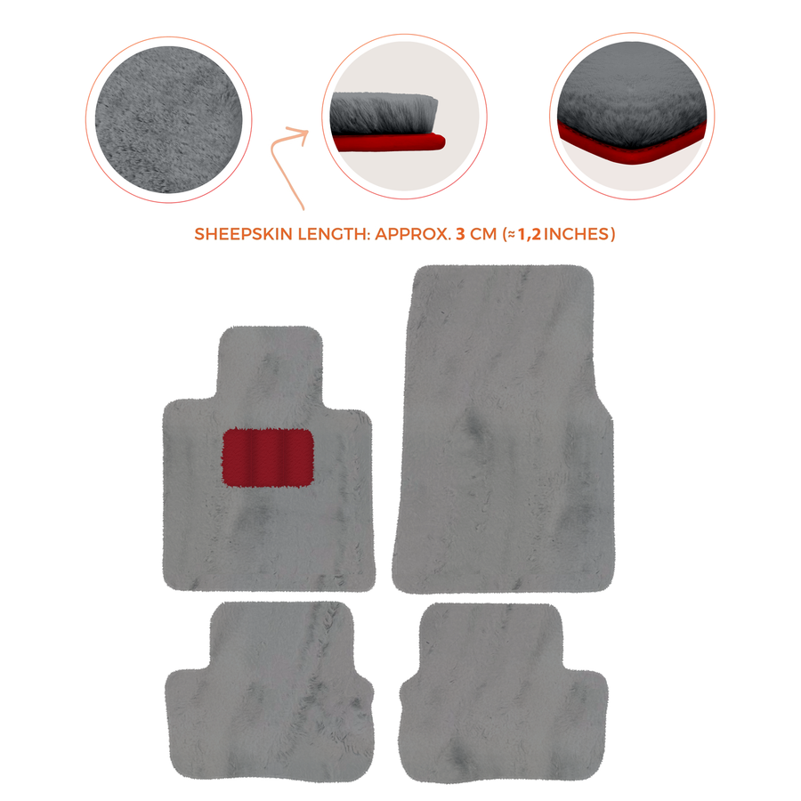 Premium Sheepskin Floor Mats for Rolls-Royce Cullinan (2018-2025)