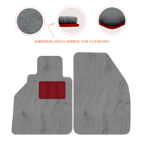 Sheepskin Floor Mats for Porsche 986 Boxster (1996-2004) - Sheepskin Length, Various Color Options