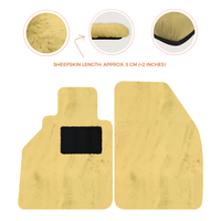 Sheepskin Floor Mats for Porsche 986 Boxster (1996-2004) - Sheepskin Length, Various Color Options