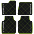 Premium Black Leather Floor Mats for Rolls Royce Shadow (1965-1977)