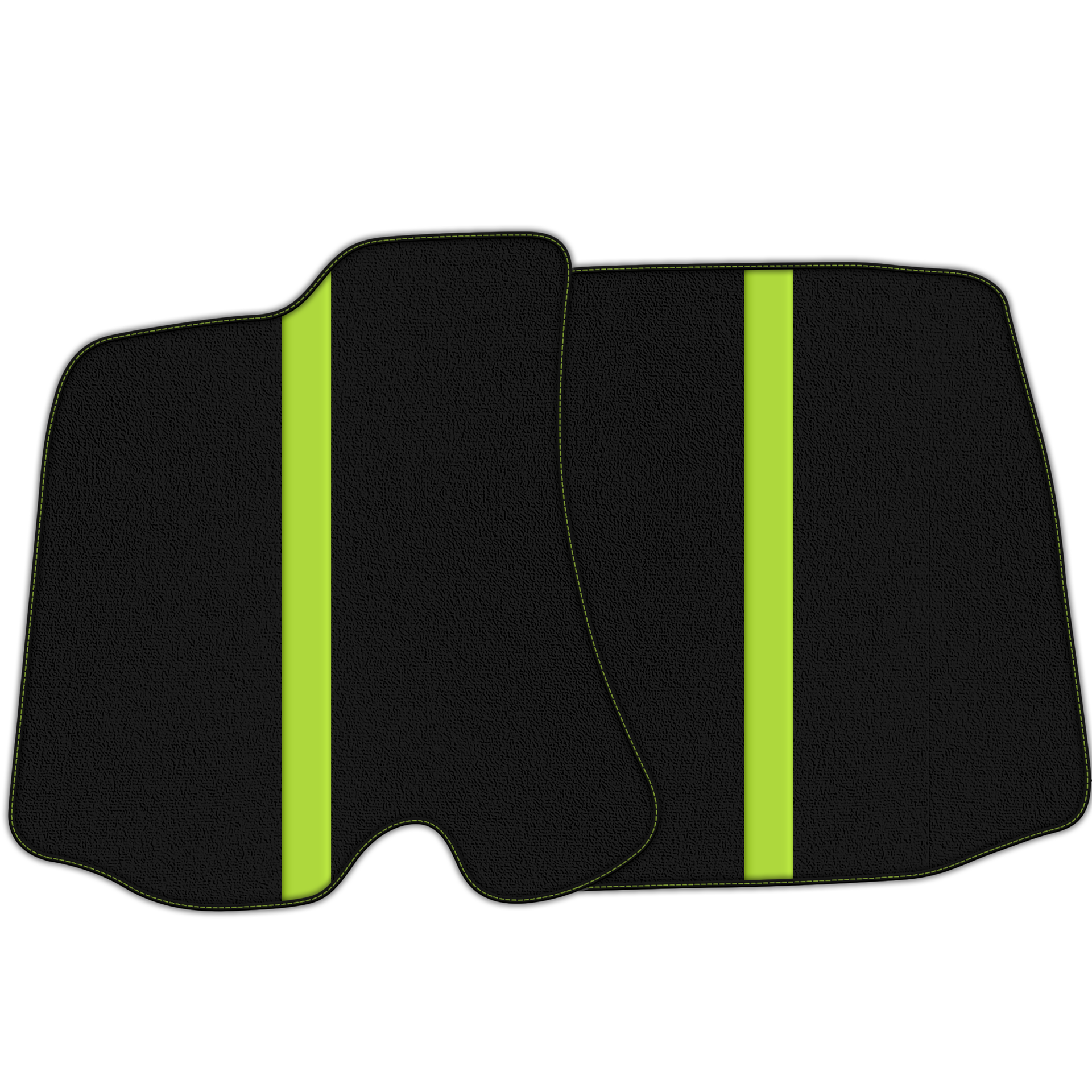 Black Floor Mats with Leather Line for Ferrari Portofino (2018-2023) - Various Colors