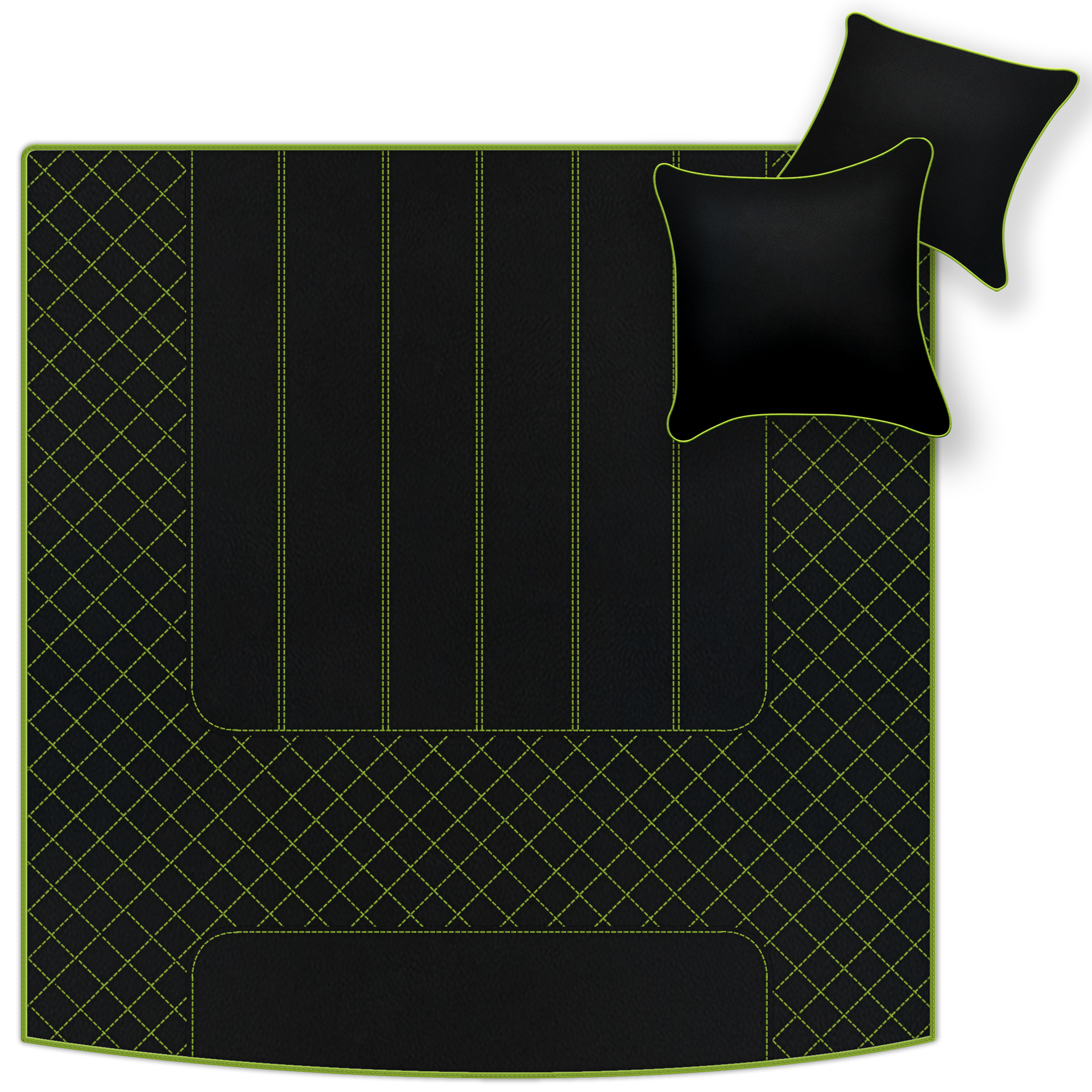 Black Leather Floor Mats for Bentley Flying Spur (2005-2013) | Luxury